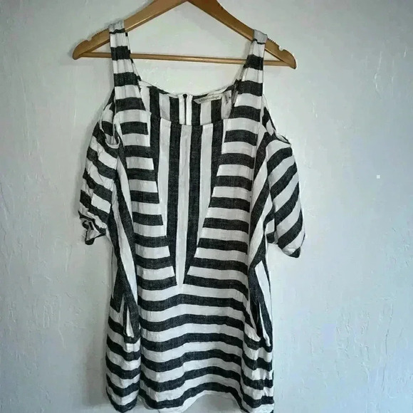 Soft‎ Surroundings Sunset Park Tunic Linen Blend Medium - Picture 2 of 6